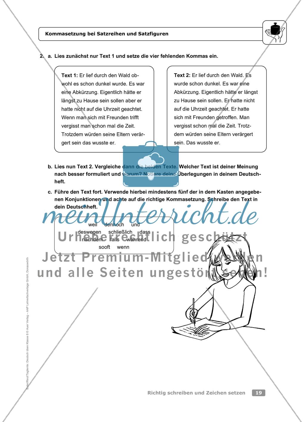 Kommasetzung bei Satzreihen und Satzgefügen Preview 4