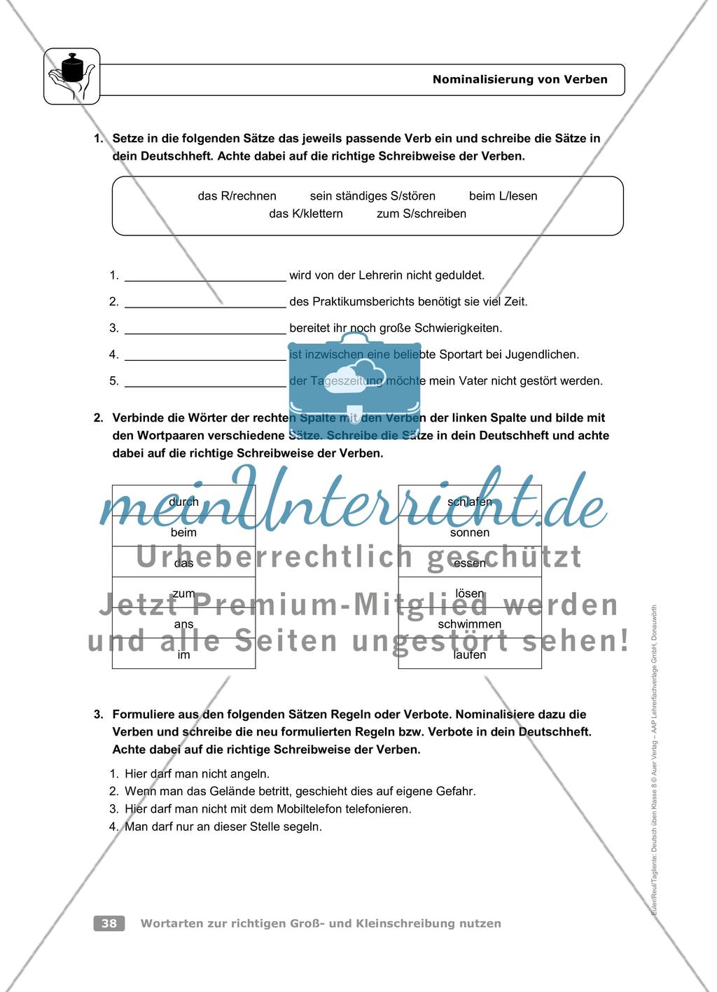 Nominalisierung von Verben Preview 2