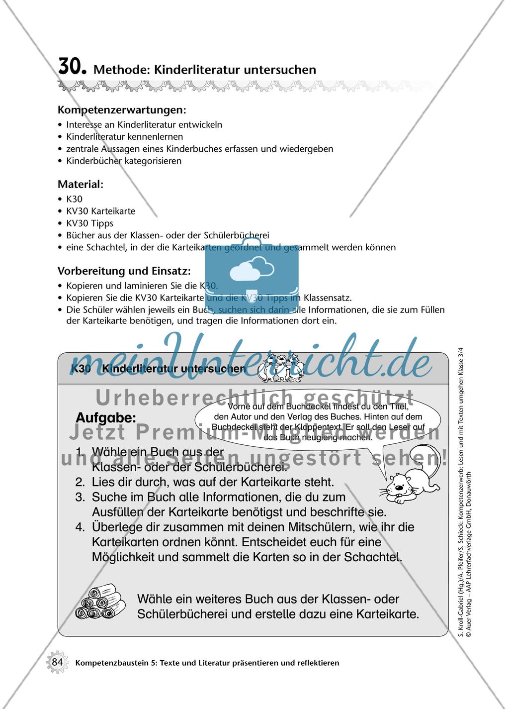 Methode: Kinderliteratur untersuchen Preview 1