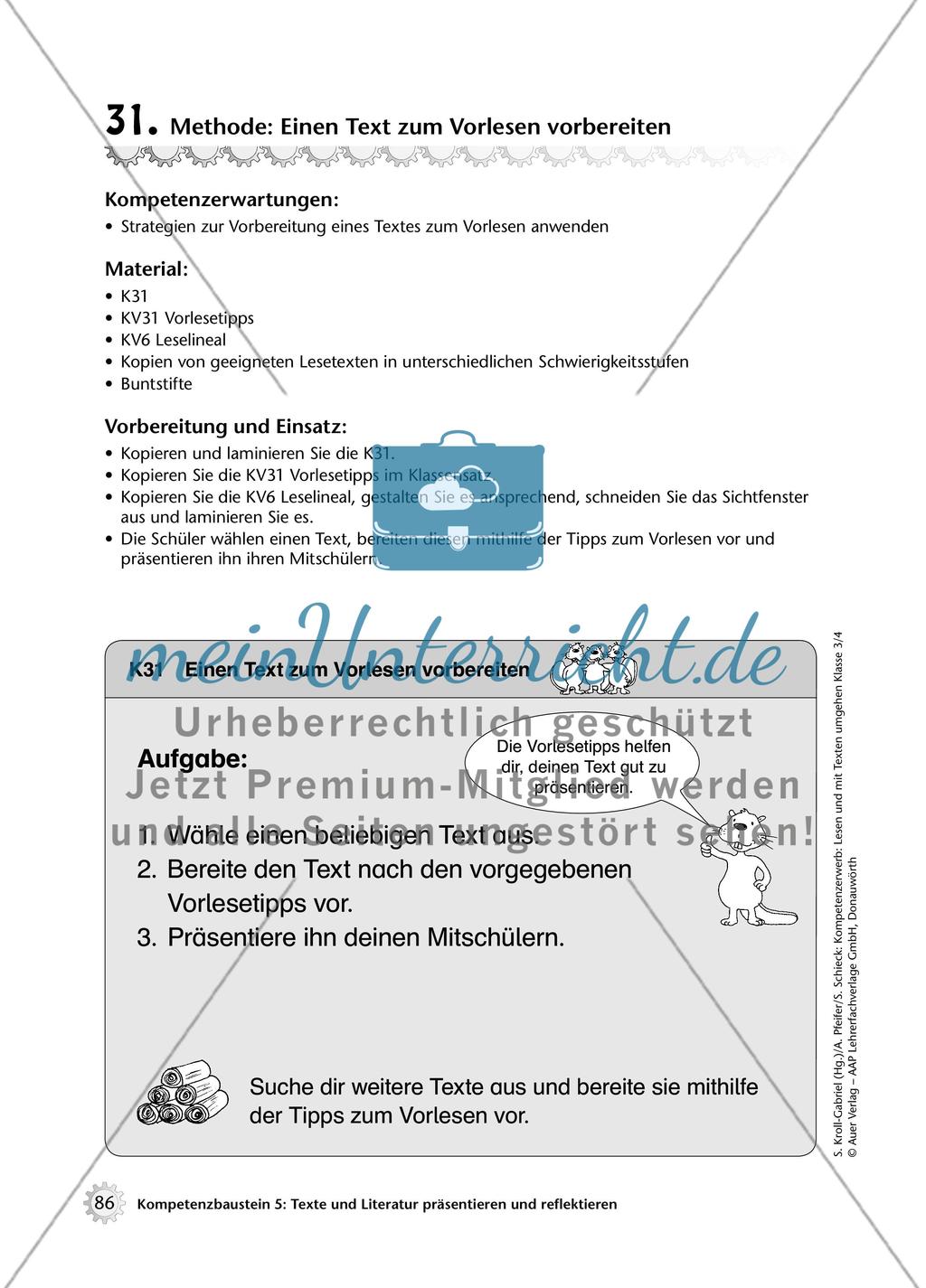 Methode: Einen Text zum Vorlesen vorbereiten Preview 1