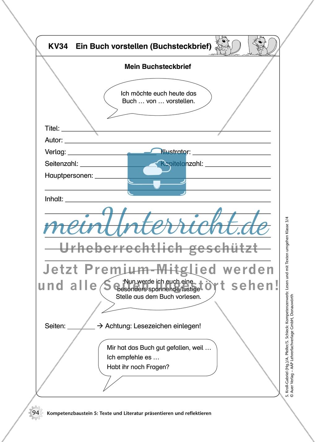 Methode: Ein Buch vorstellen Preview 2