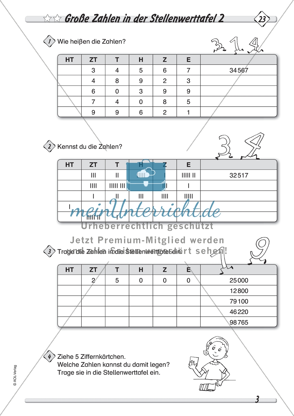 Große zahlen kennenlernen