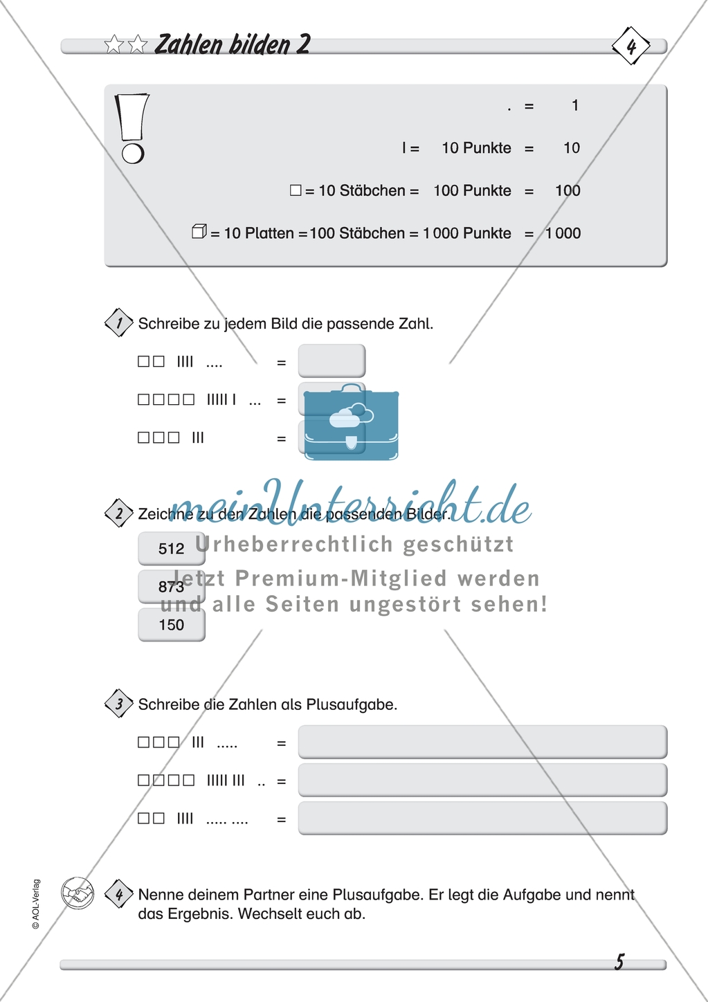 Zahlenraum bis 1000 - Zählen, Orden und Vergleichen Preview 2