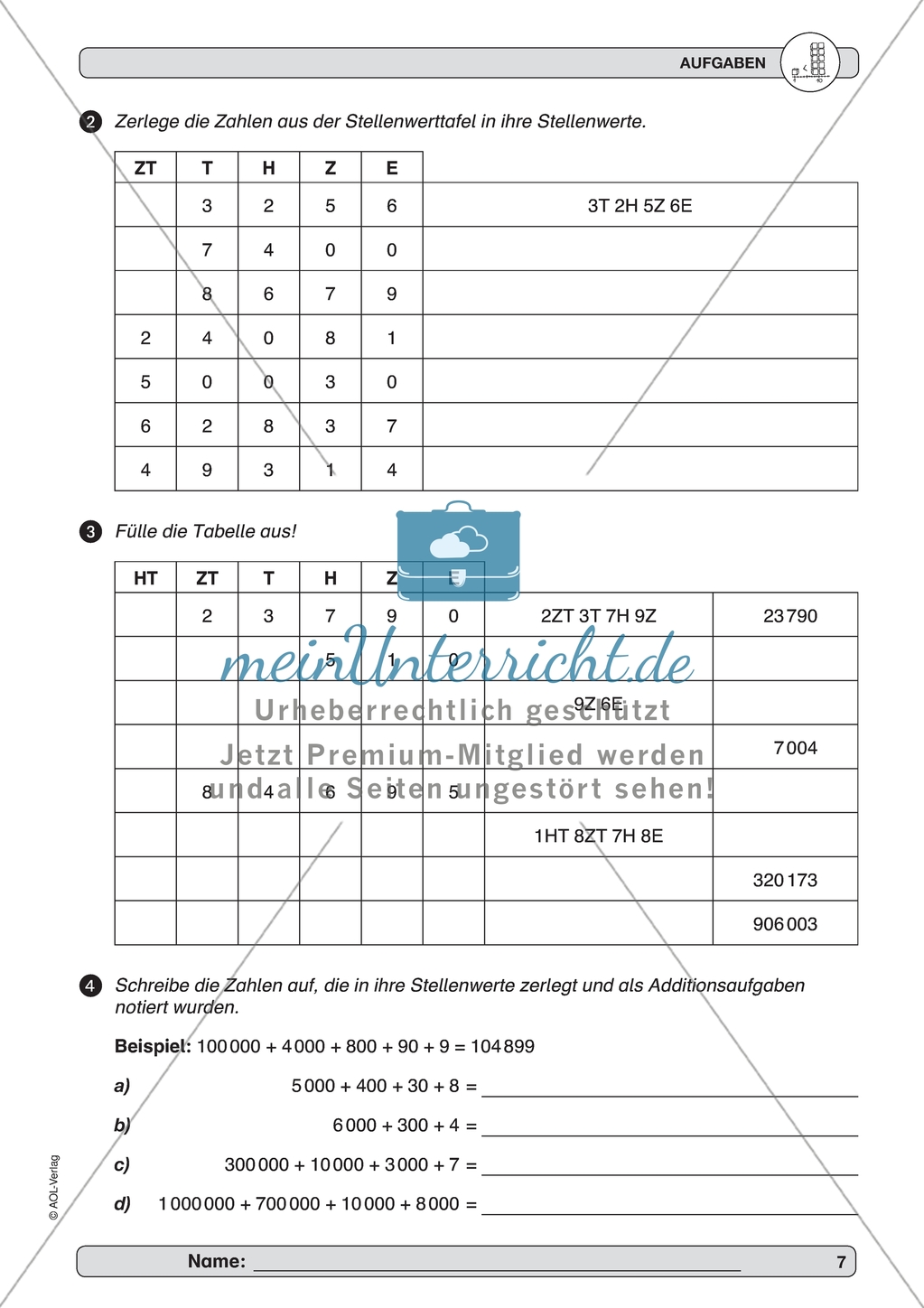 Material zur Verbesserung der Grundfähigkeiten im Zahlenraum - Verschiedene Zahldarstellungen. Preview 2