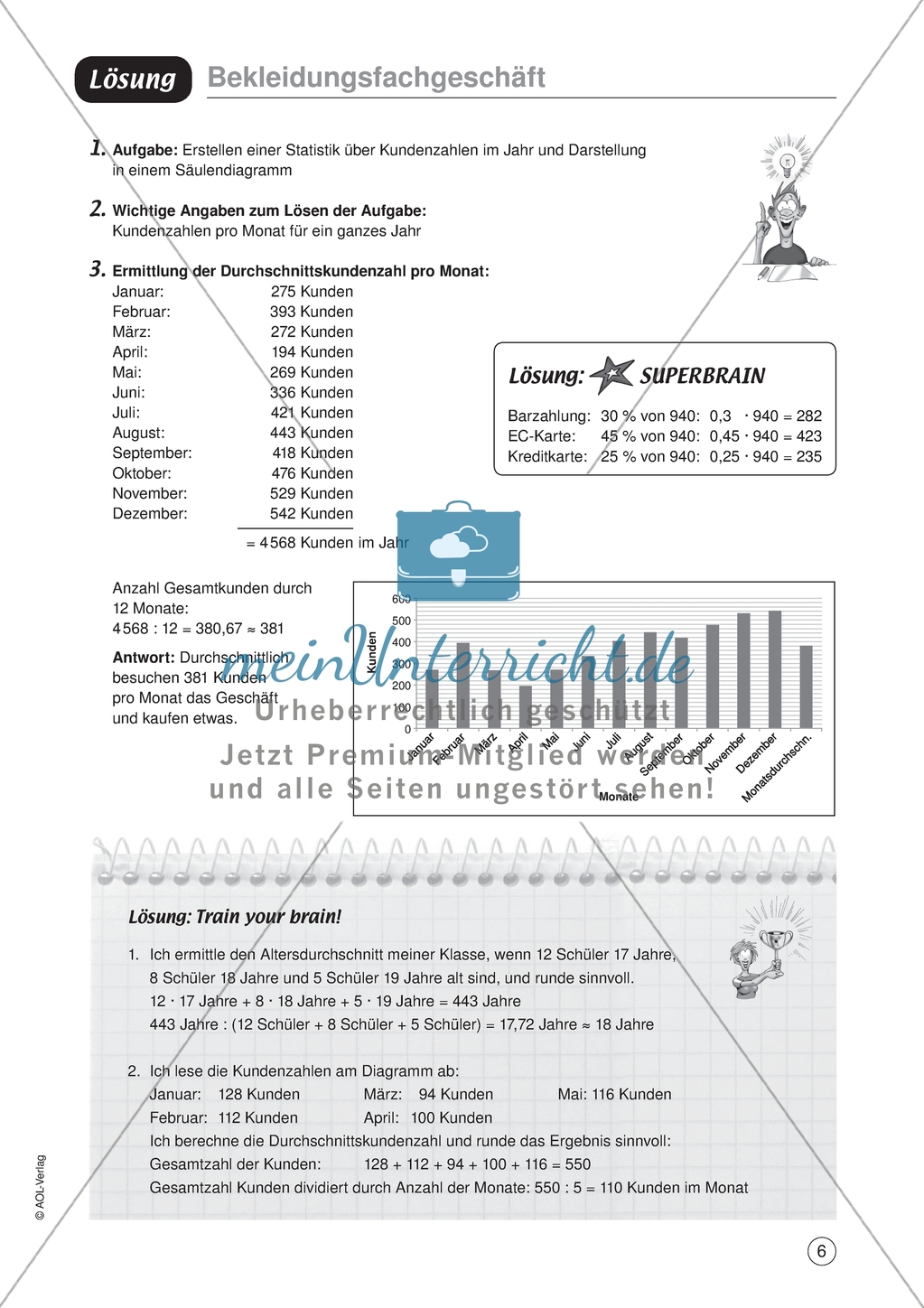 Mathe-Aufgaben aus dem Berufsalltag: Arbeiten im Bekleidungsgeschäft - Aufgabe II. Preview 3