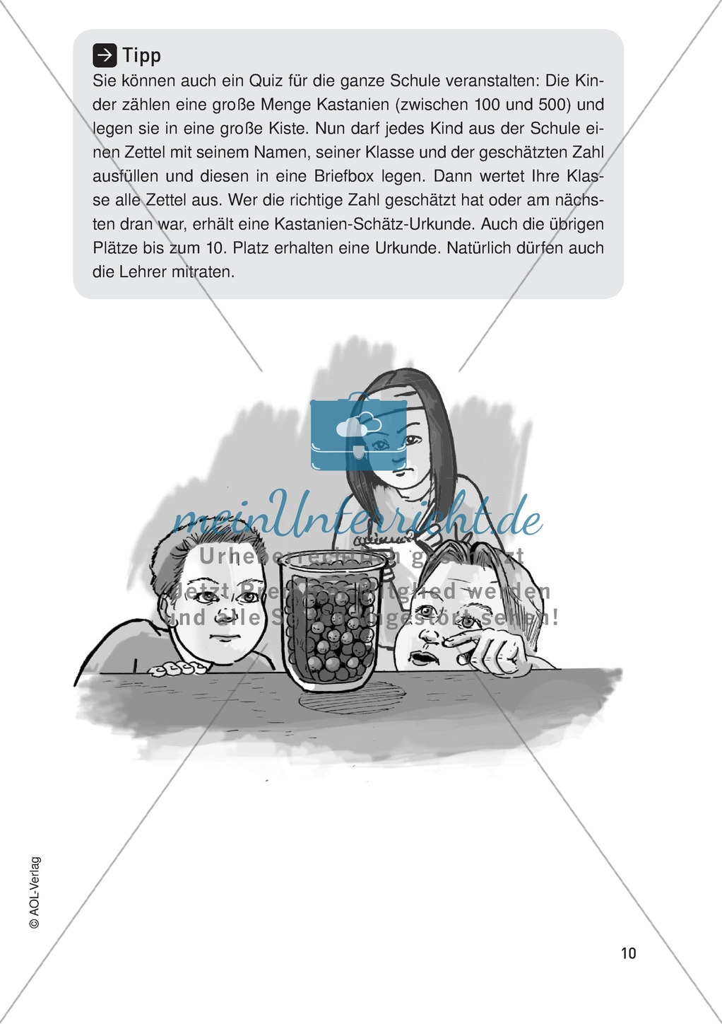Bewegter Matheunterricht - Zahlenmengen schätzen und vergleichen. Preview 2