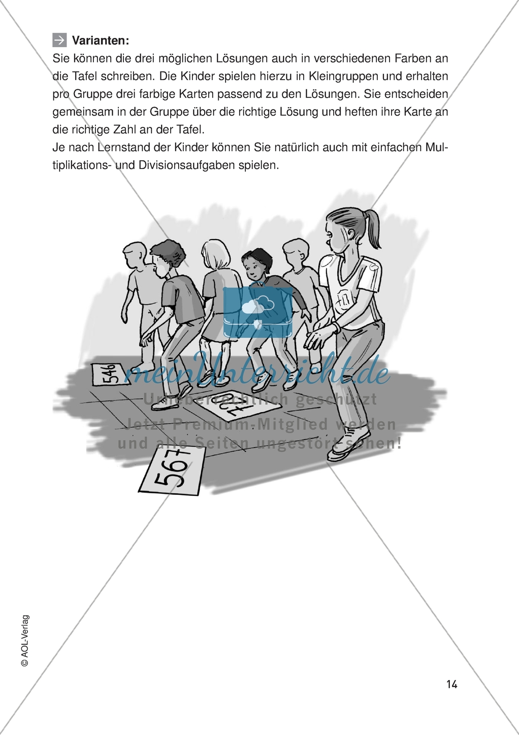 Bewegter Mathematikunterricht - Kenntnisse der Addition und Subtraktion vertiefen Preview 2
