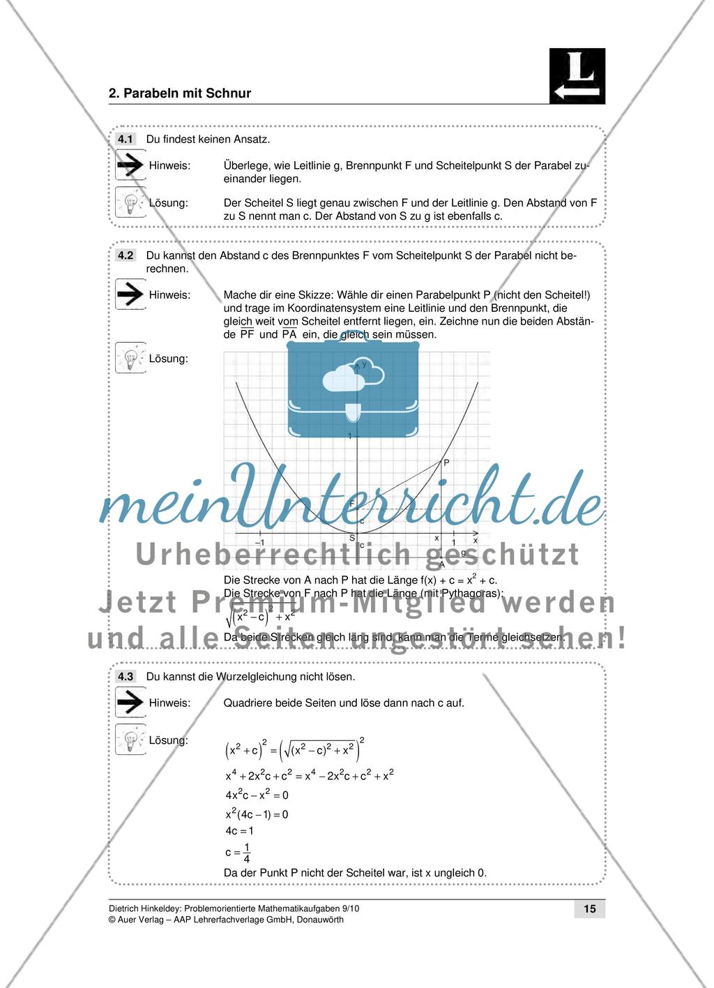 Parabeln mit Schnur Preview 5