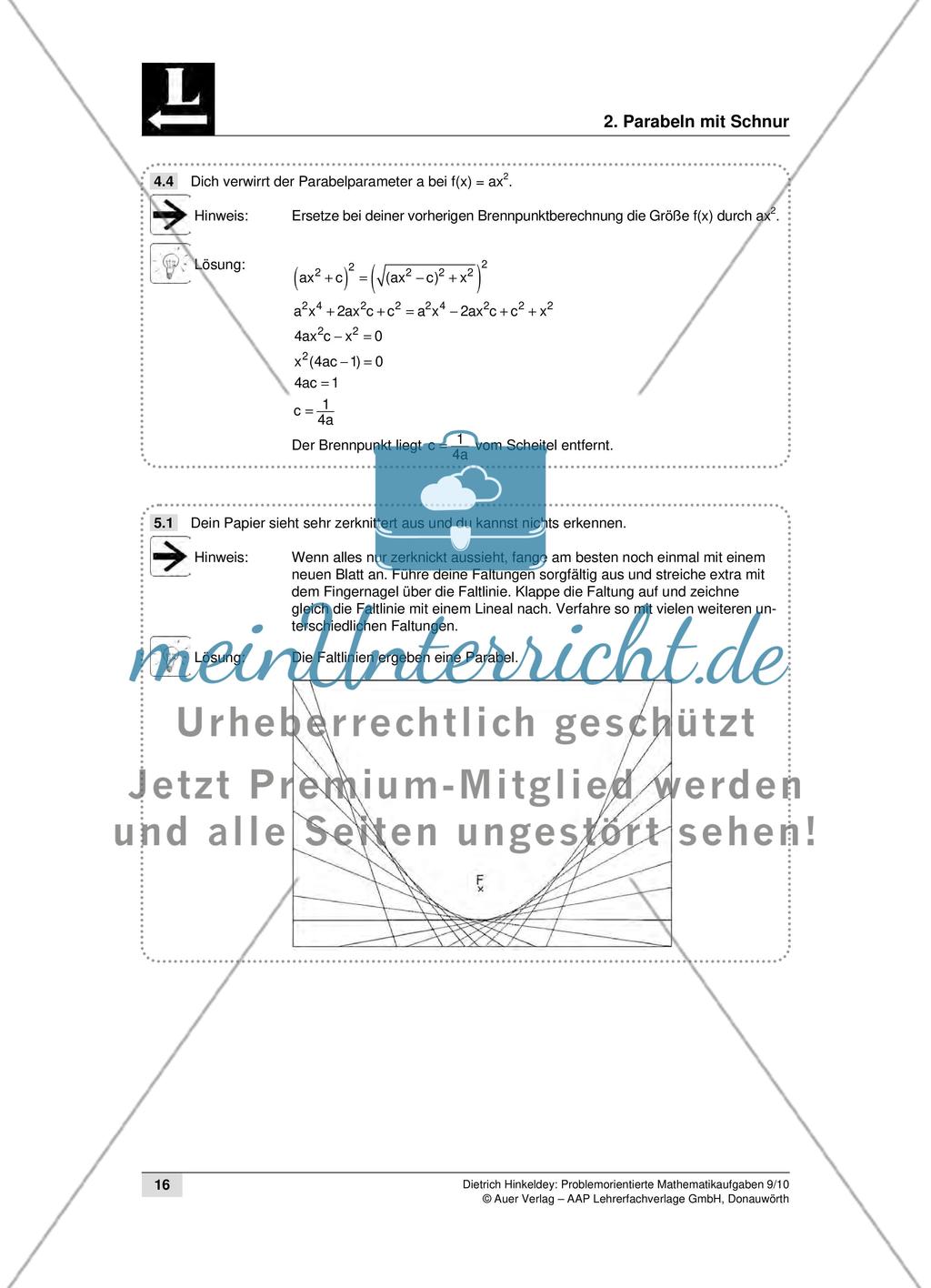 Parabeln mit Schnur Preview 6
