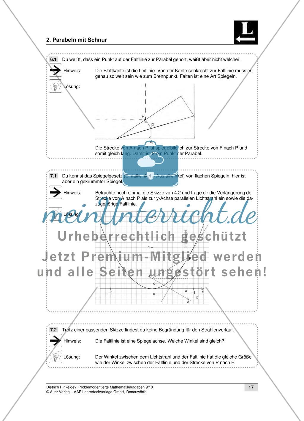 Parabeln mit Schnur Preview 7