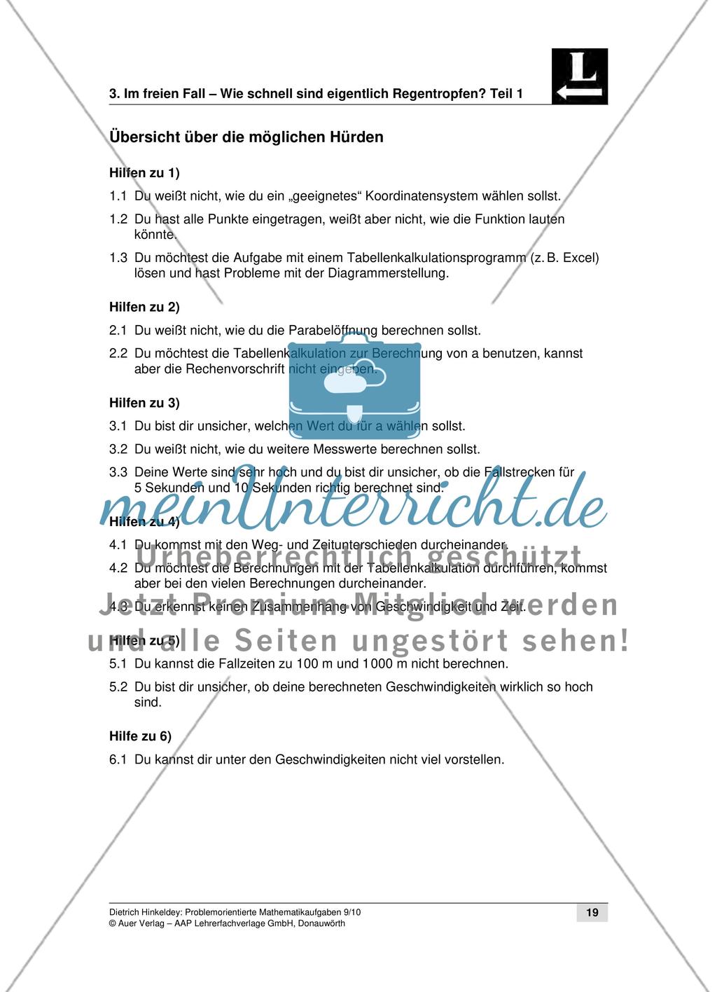Im freien Fall – Wie schnell sind eigentlich Regentropfen? Teil 1 Preview 2