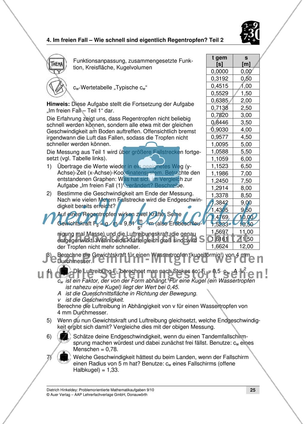 Im freien Fall – Wie schnell sind eigentlich Regentropfen? Teil 2 Preview 1