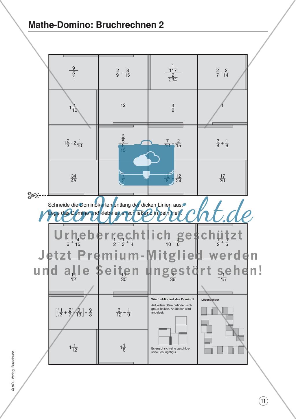 Algebra: Bruchrechnen Preview 2