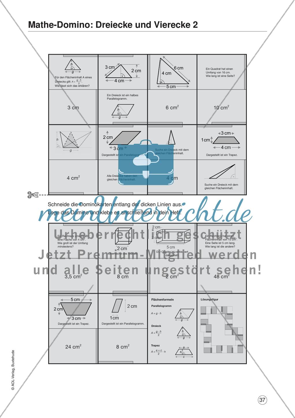 Dreiecke und Vierecke Preview 2