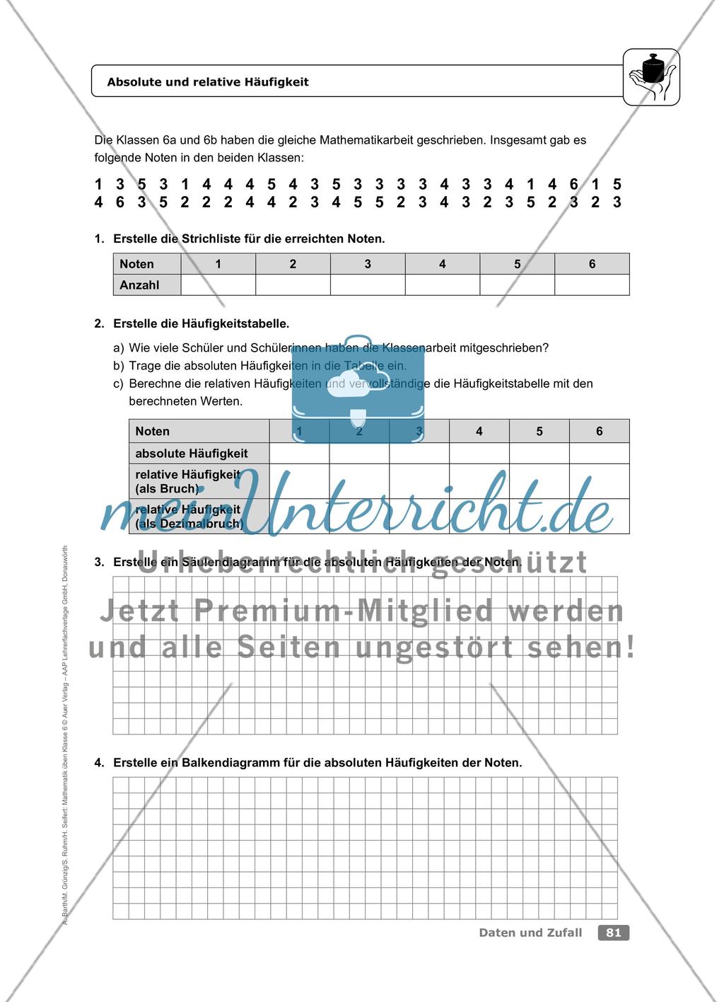 Absolute und relative Häufigkeit Preview 2