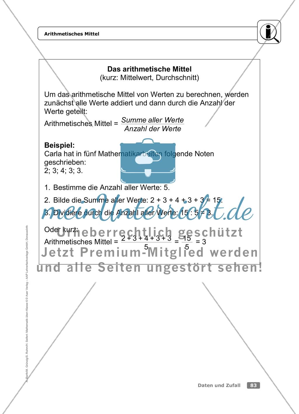 Arithmetisches Mittel Preview 1