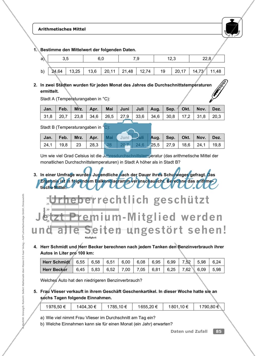 Arithmetisches Mittel Preview 3