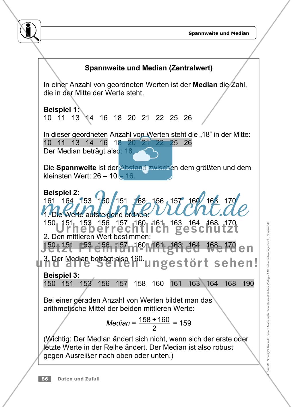 Spannweite und Median Preview 1