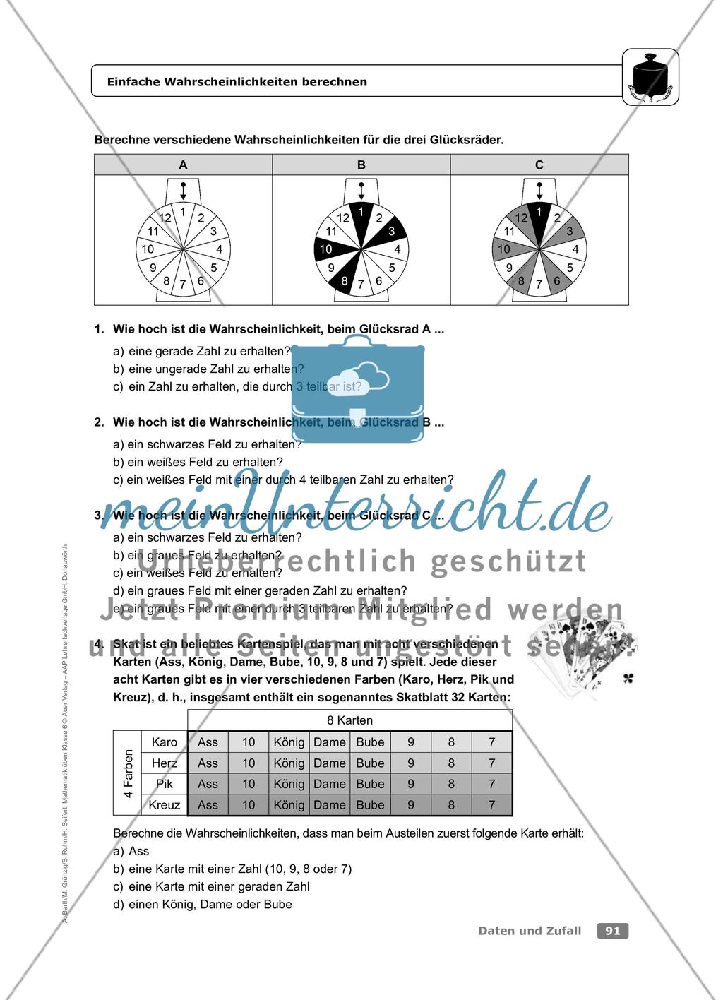 Einfache Wahrscheinlichkeiten berechnen Preview 3