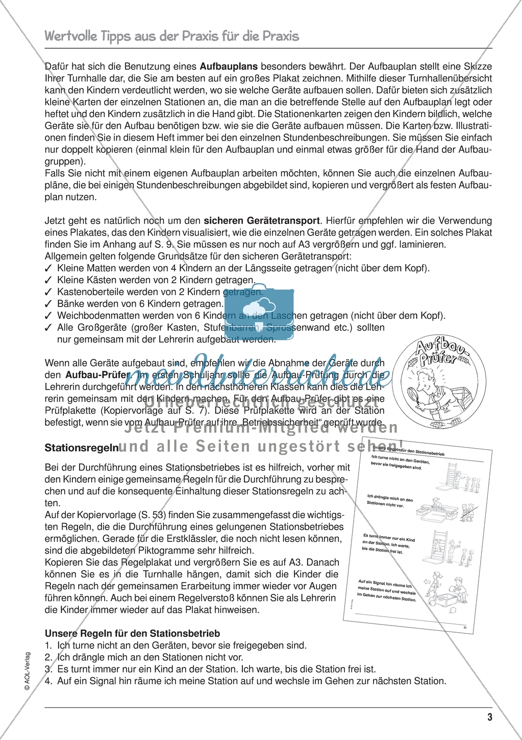 Anfangsunterricht - Regeln und Rituale für die Organisation und Durchführung Unterrichts. Preview 3