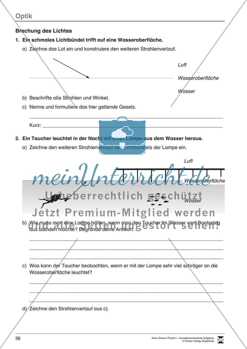 Brechung des Lichtes Preview 1
