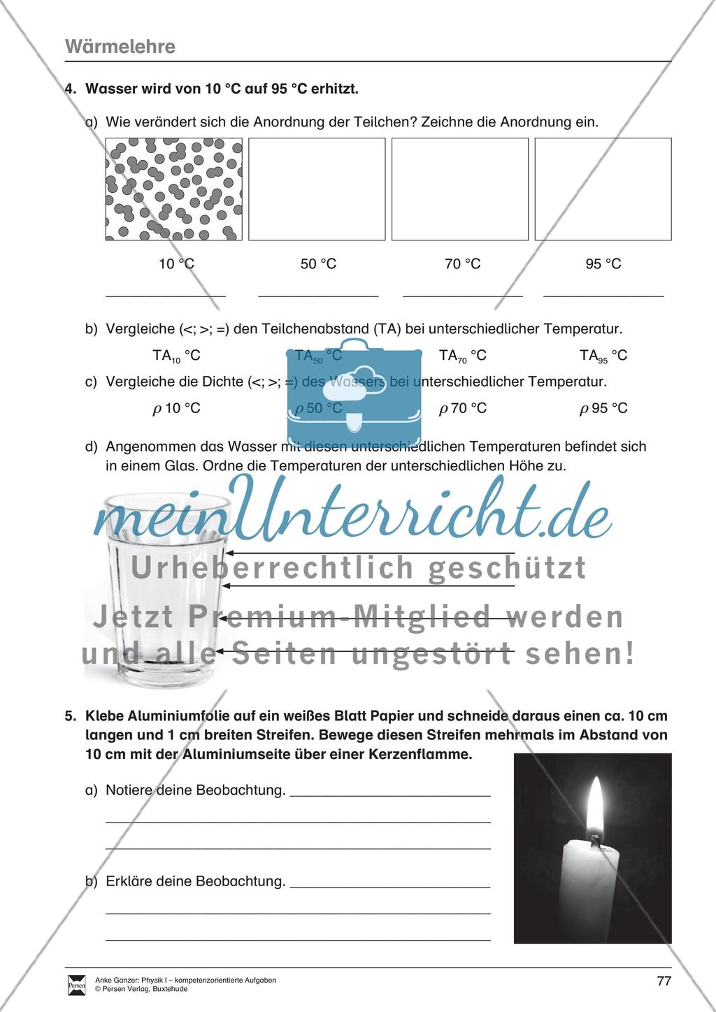 Ausdehnung von Körpern bei Temperaturänderung Preview 2