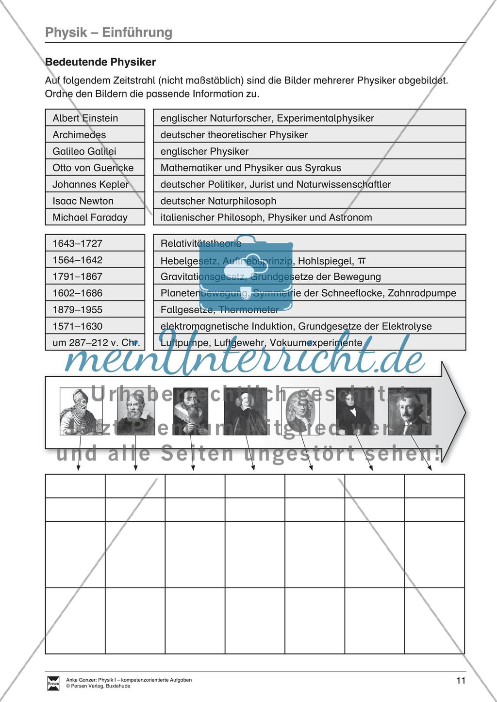 Bedeutende Physiker Preview 1