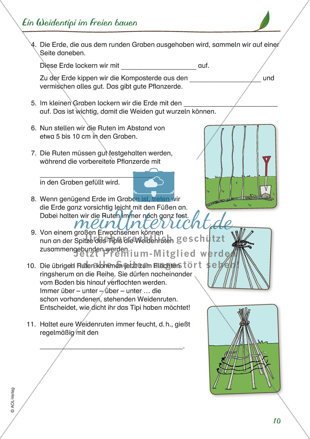 Kreativ rund um den Weidenbaum: Weidentipi Preview 3