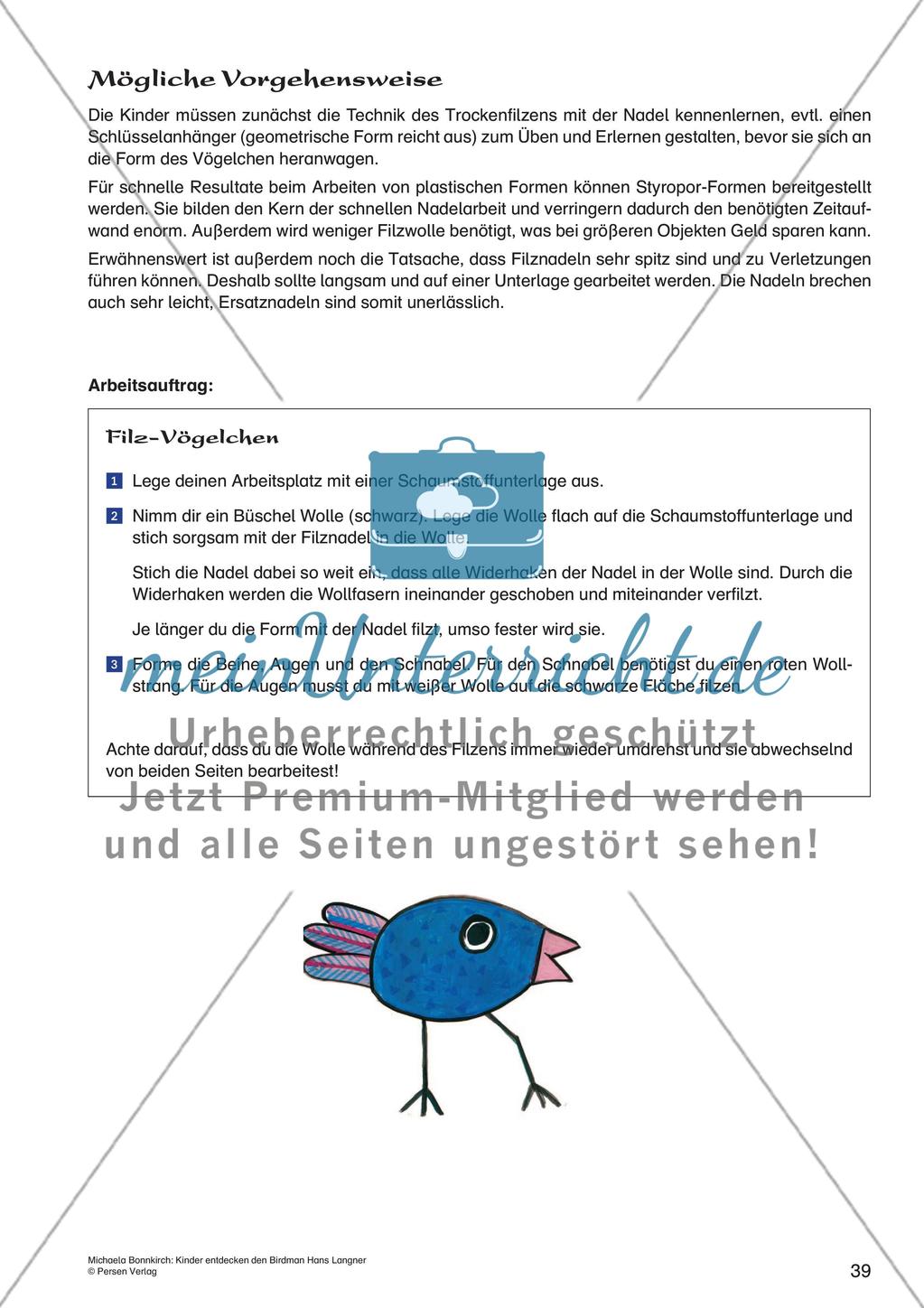 Filz-Vögelchen Preview 2