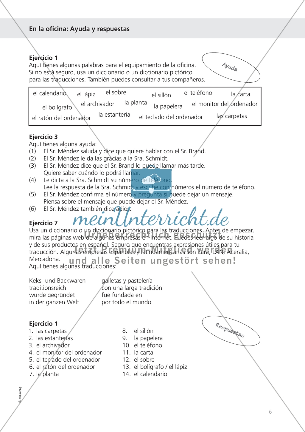 En el oficina - Eine Homepageseite ins Spanische übersetzen Preview 2