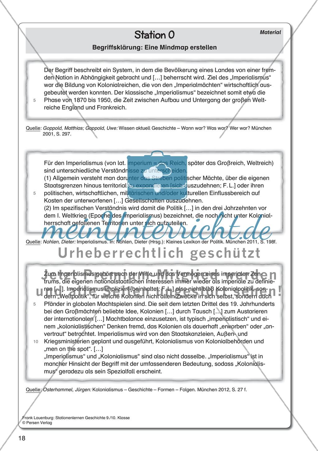 Das Streben der europäischen Mächte nach Weltmacht am Beispiel des Imperialismus Preview 10