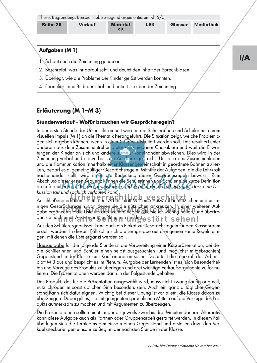 Der Aufbau einer Argumentation: Vorbereitung und Durchführung einer Produktpräsentation mithilfe eines Steckbriefs Preview 2