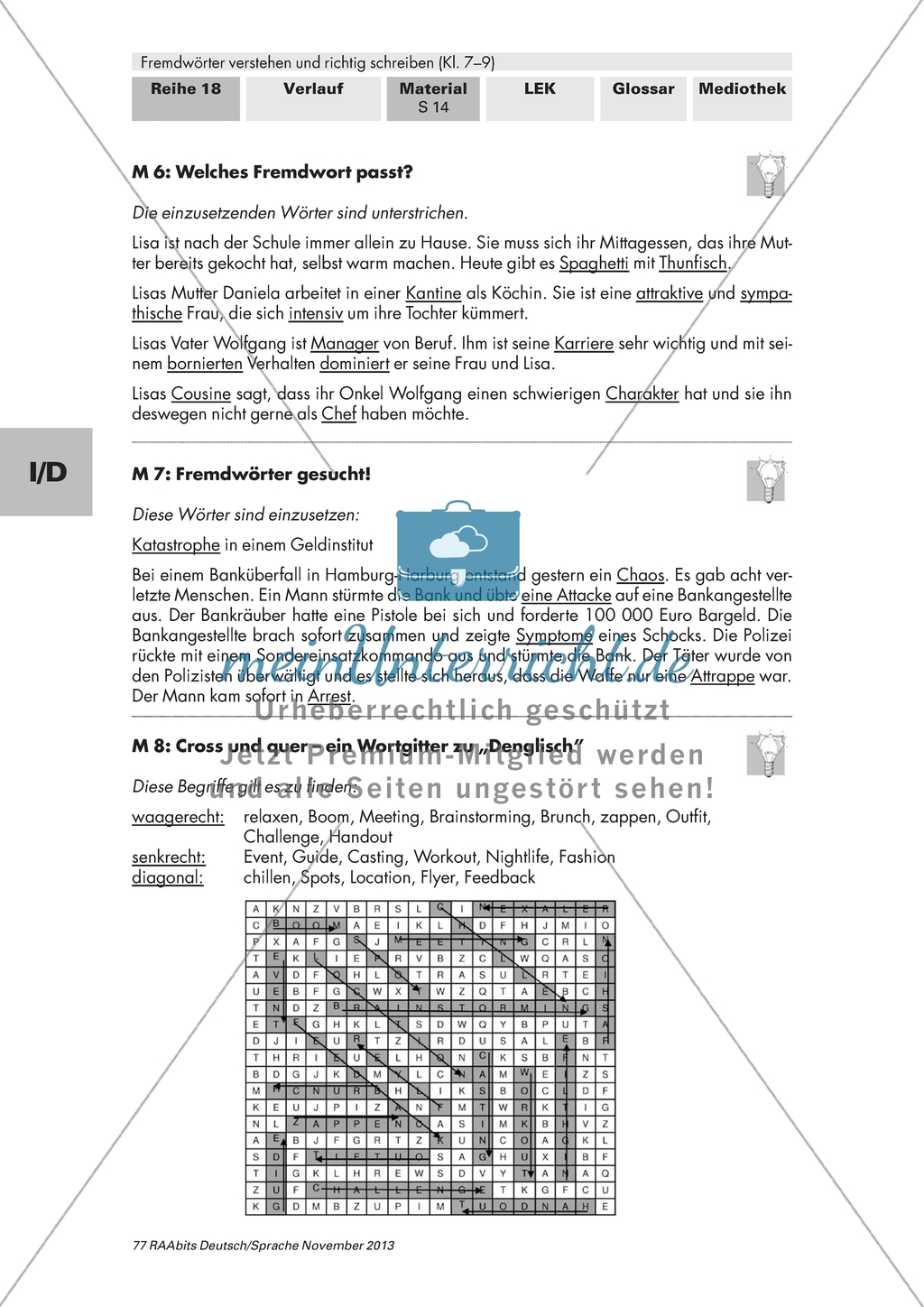 Die Verwendung von leicht verwechselbaren Fremdwörtern üben Preview 3