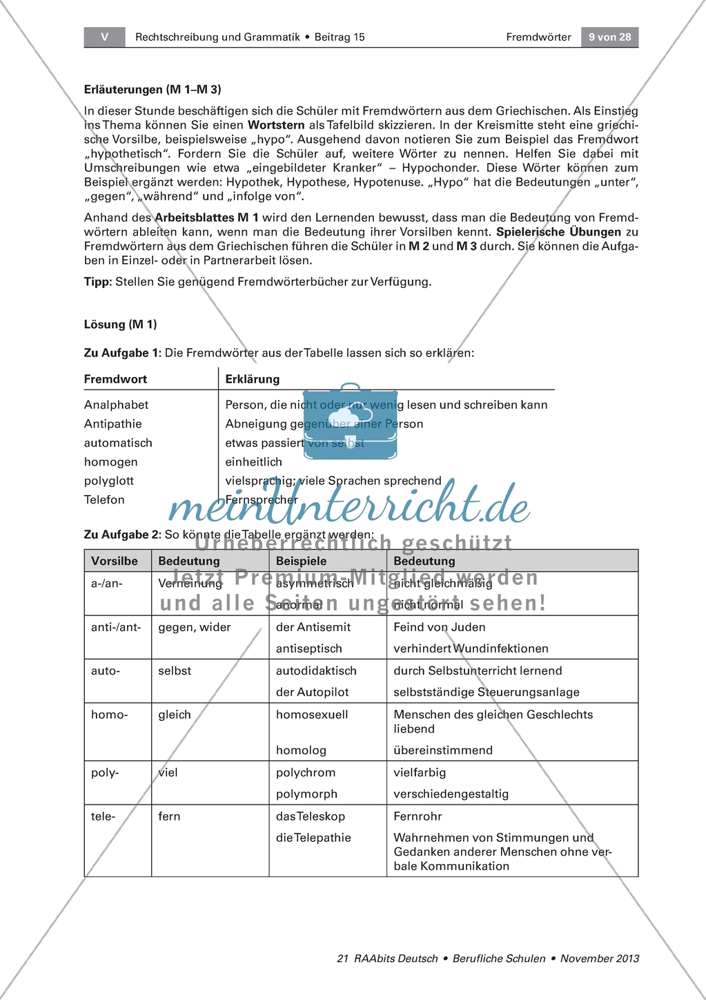 Fremdwörter aus dem Griechischen verstehen und richtig anwenden: Übersicht, Silbenrätsel und Lückentext Preview 4