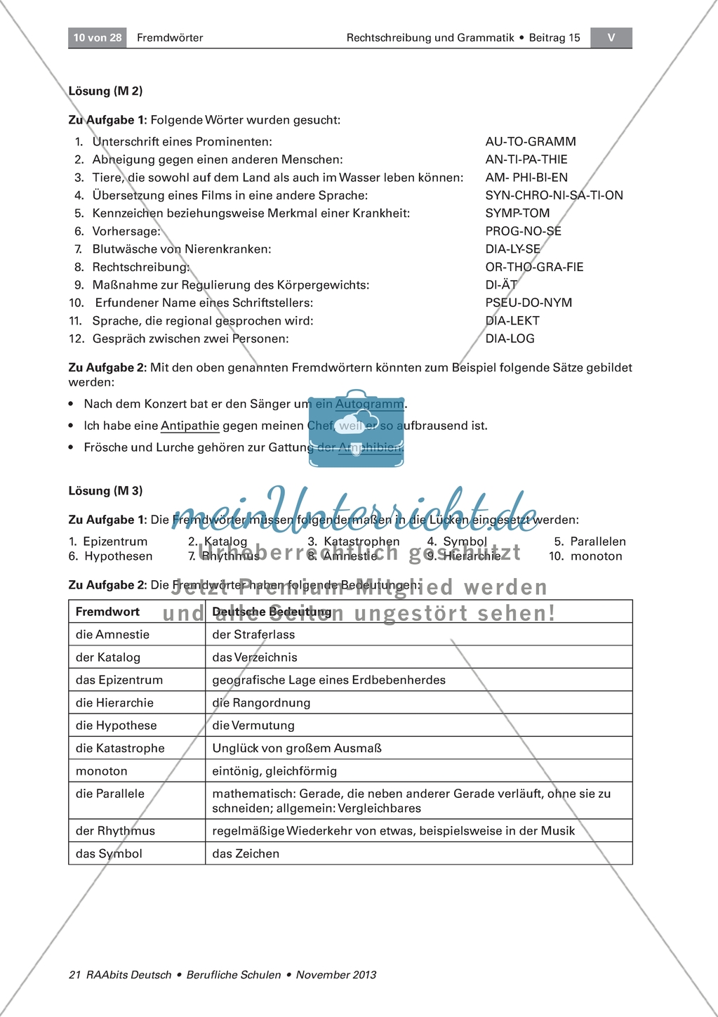 Fremdwörter aus dem Griechischen verstehen und richtig anwenden: Übersicht, Silbenrätsel und Lückentext Preview 5
