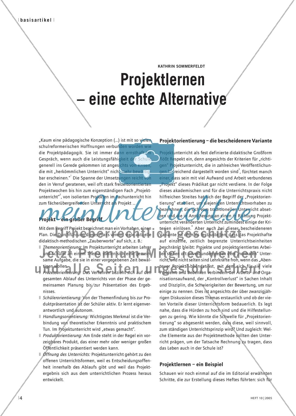 Projektlernen – eine echte Alternative Preview 1