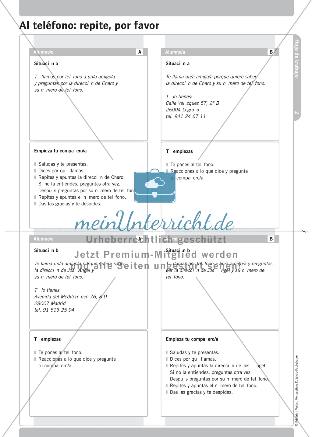 Hörverstehen in der mündlichen Interaktion - Übungen zu Redemitteln Preview 6