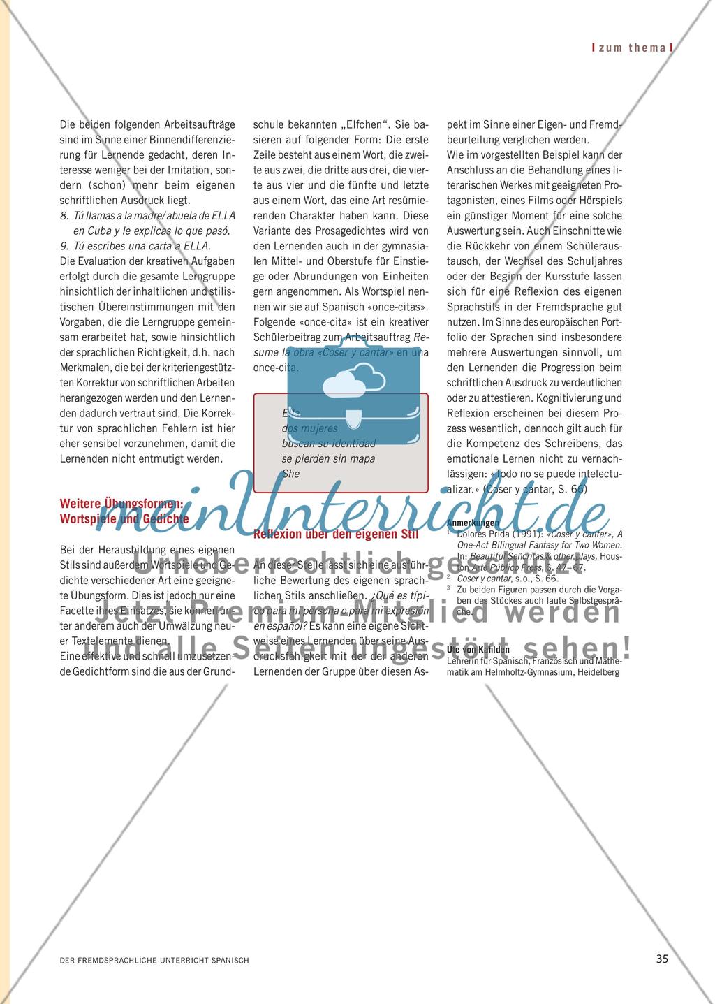 ¿Es escribir «coser y cantar»? Preview 6