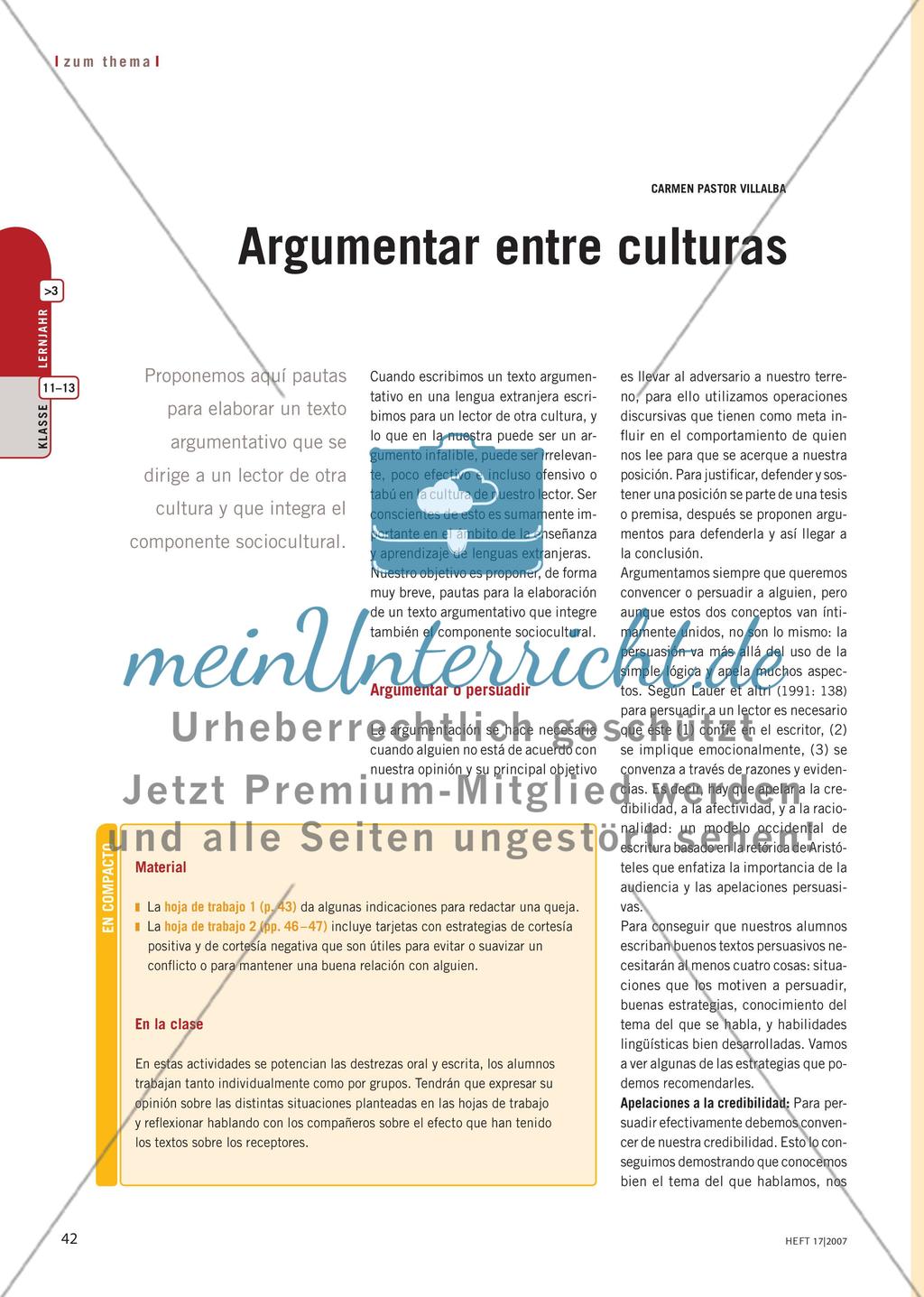Argumentar entre culturas Preview 1