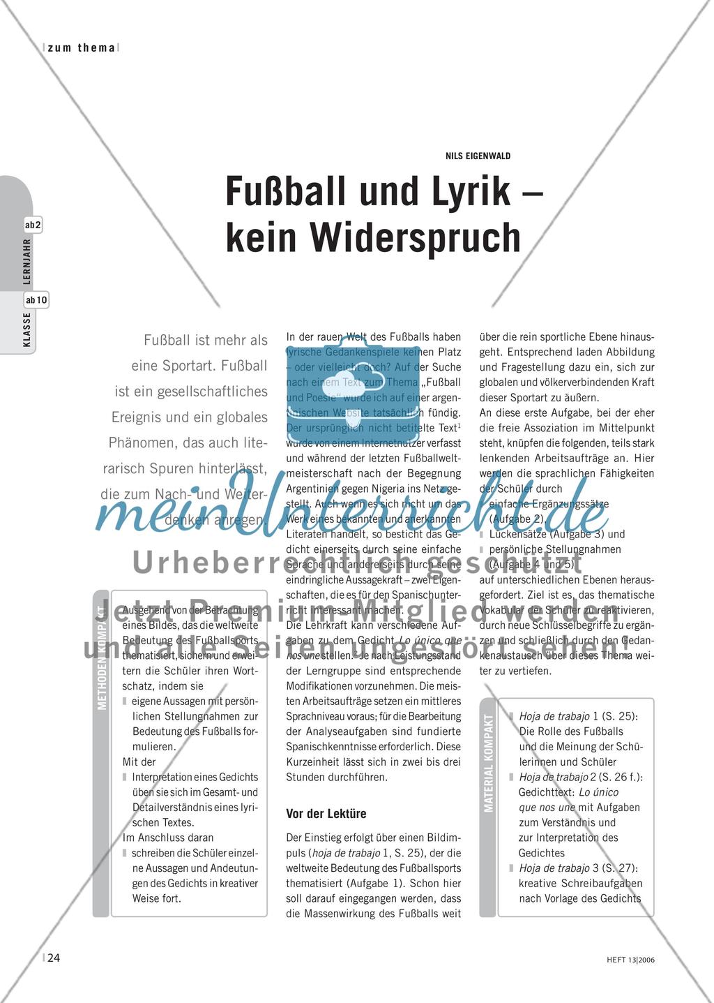 Fußball und Lyrik – kein Widerspruch Preview 1