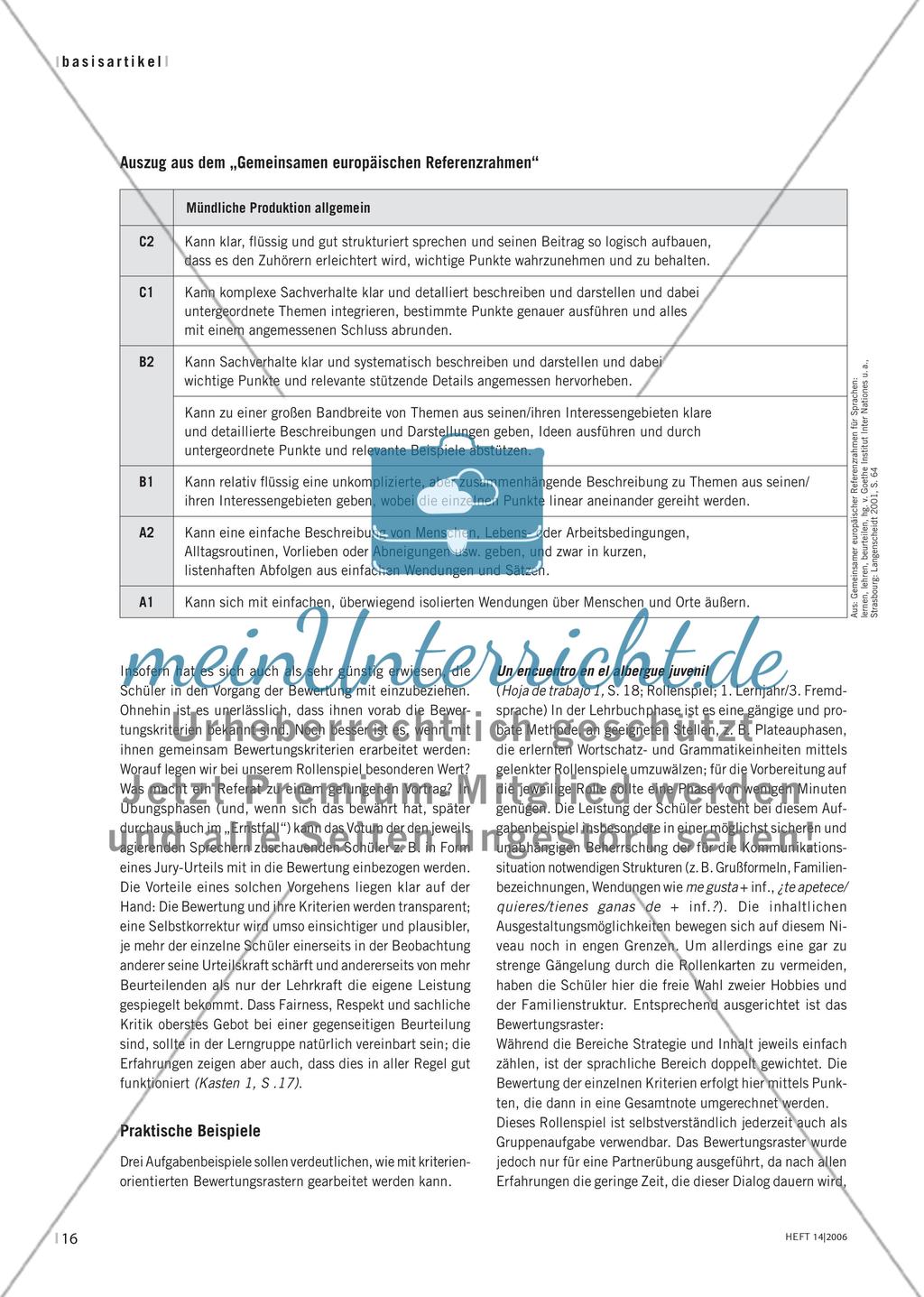 Kriterienorientierte Evaluation mündlicher Beiträge Preview 5