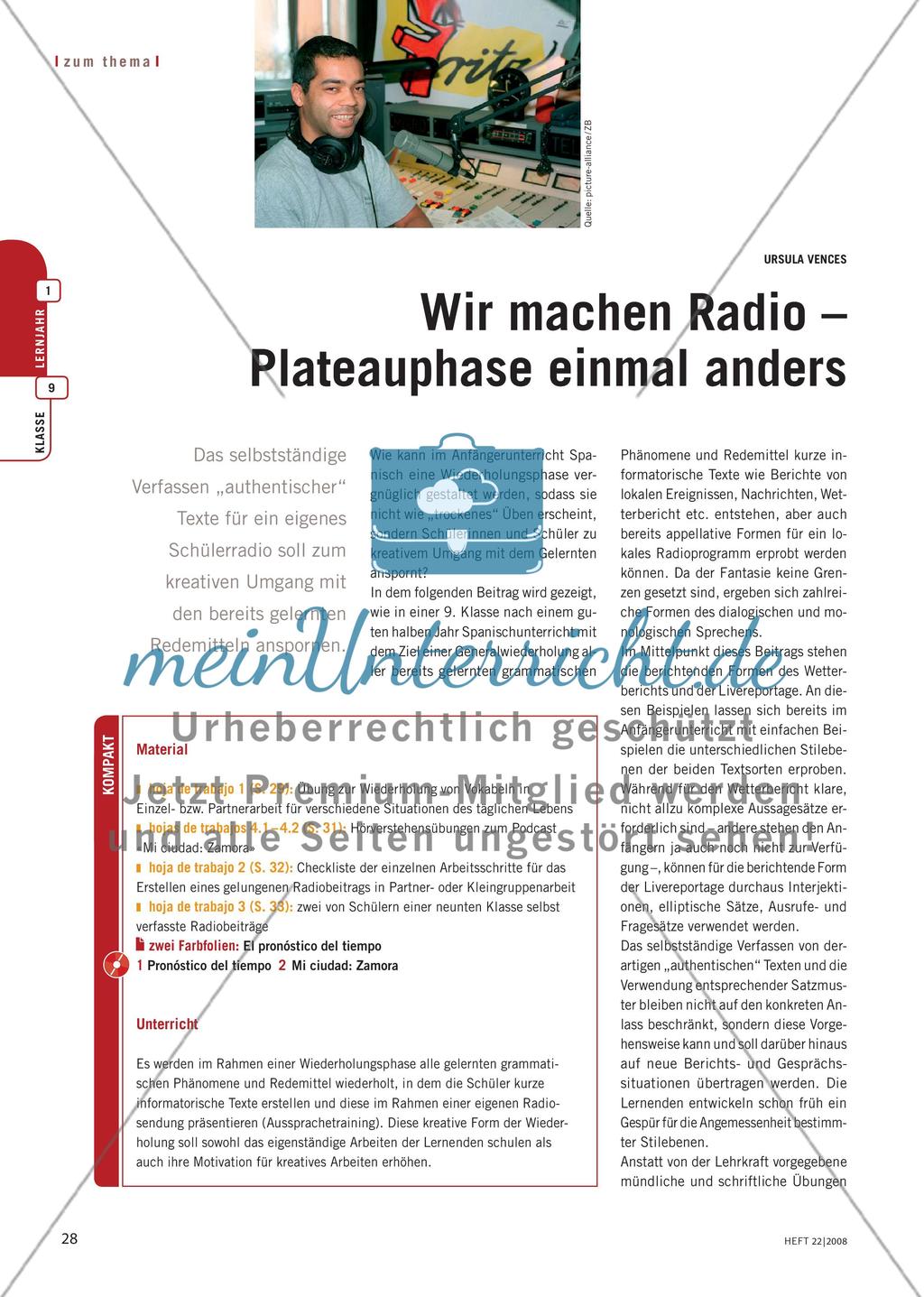 Wir machen Radio – Plateauphase einmal anders Preview 1