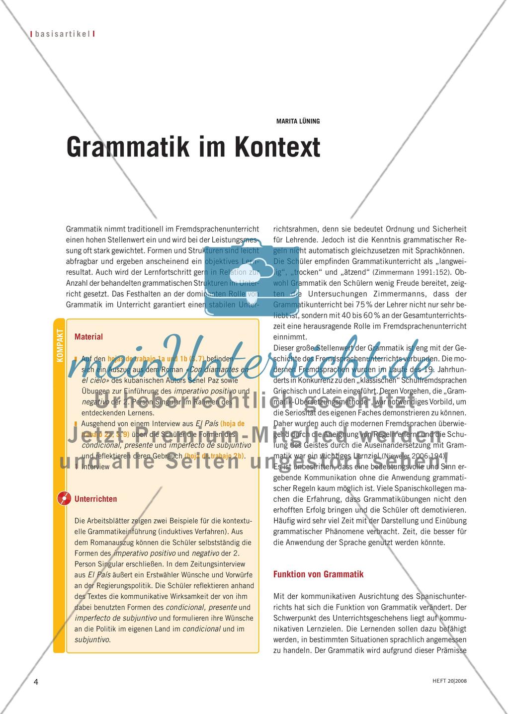 Grammatik im Kontext Preview 1