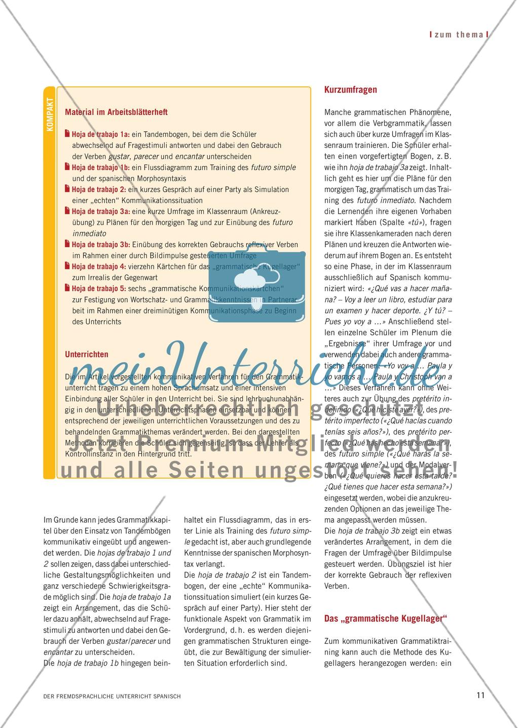 Kommunikative Übungsverfahren im Grammatikunterricht Preview 2