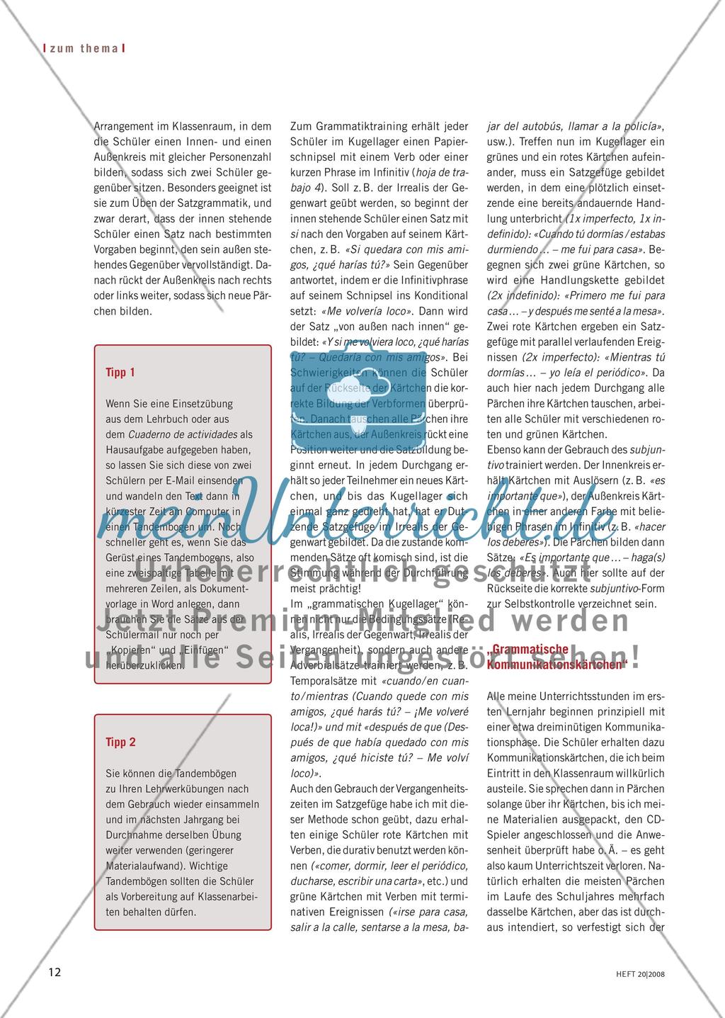 Kommunikative Übungsverfahren im Grammatikunterricht Preview 3