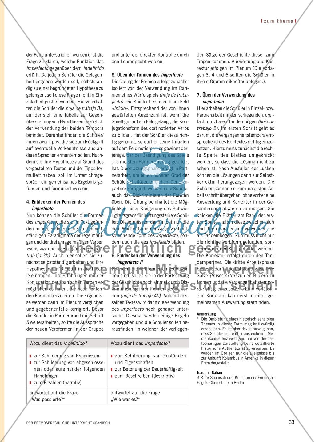La vida de Cristóbal Colón - Erlernen von Formen und Verwendung des imperfecto und indefinido im Zusammenhang mit einer Bildergeschichte Preview 7