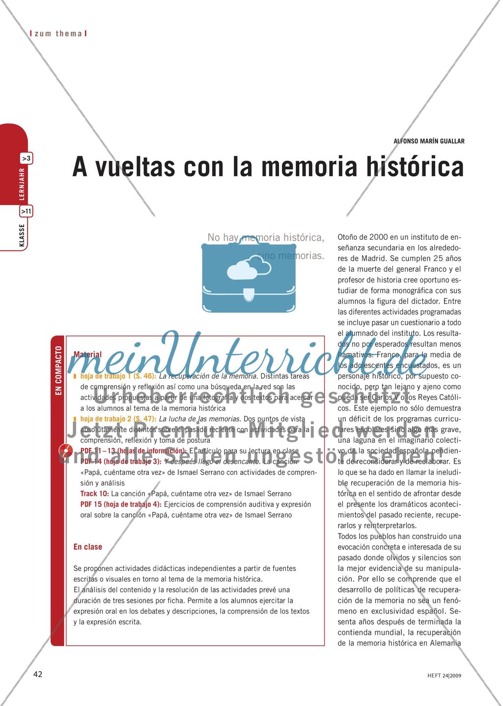 A vueltas con la memoria histórica Preview 1