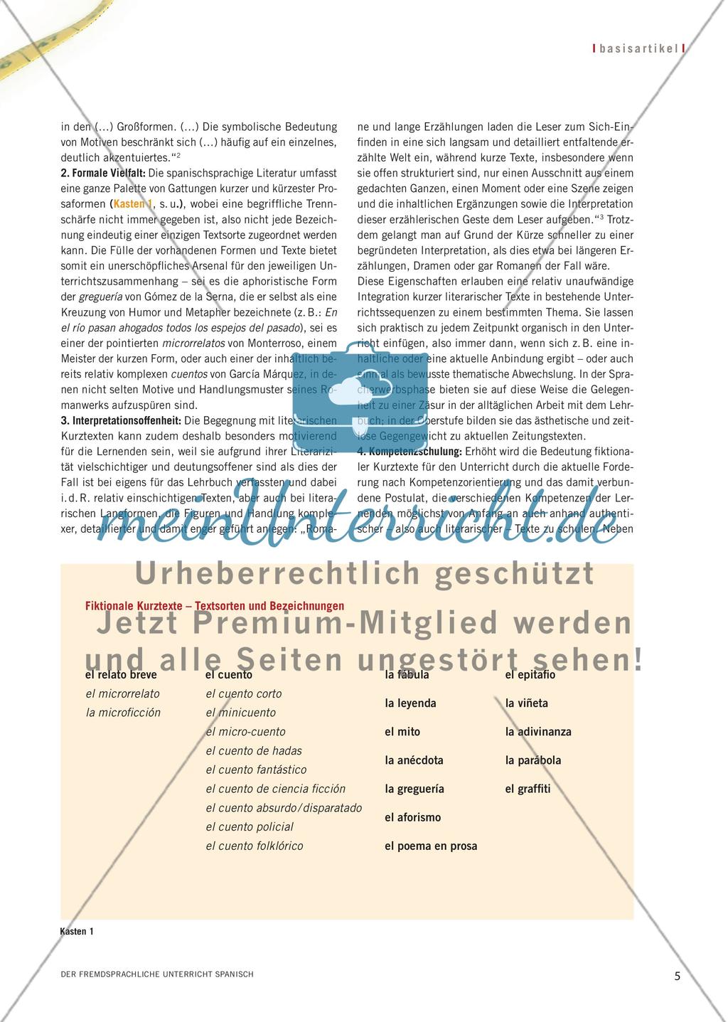 Wege der Begegnung mit fiktionalen Kurztexten Preview 2
