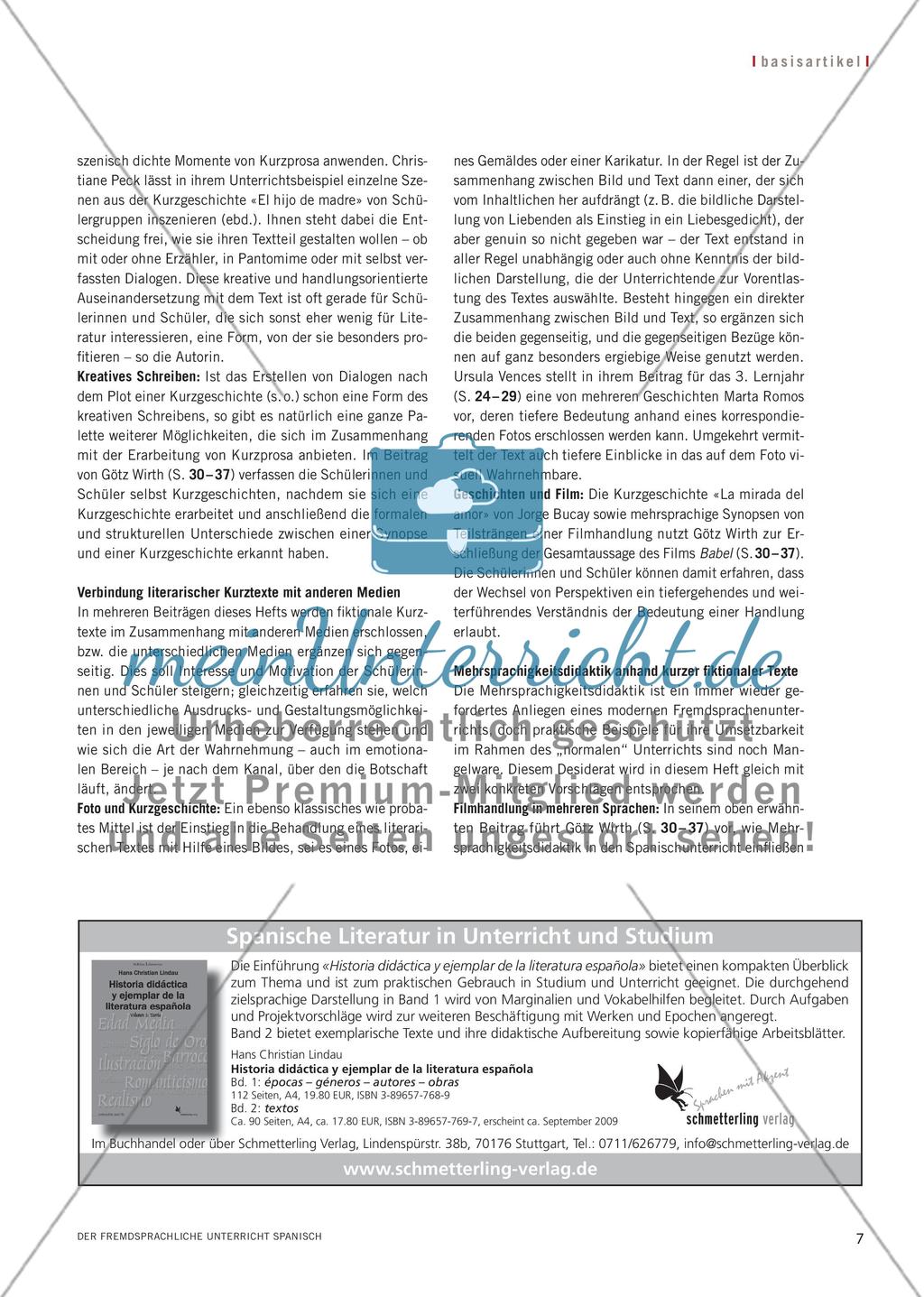Wege der Begegnung mit fiktionalen Kurztexten Preview 4