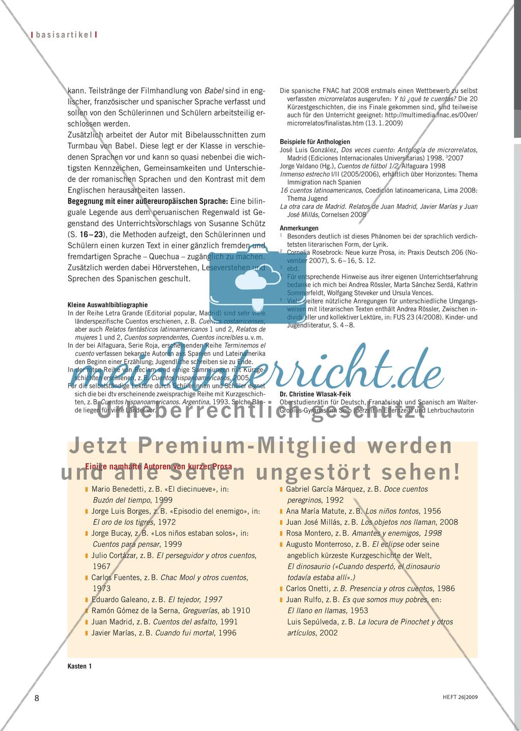 Wege der Begegnung mit fiktionalen Kurztexten Preview 5